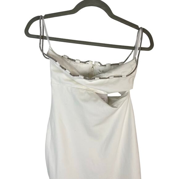 Lovers and Friends Charlotte Midi Dress Crystal Embellished Bridal Formal XS - Picture 6 of 13